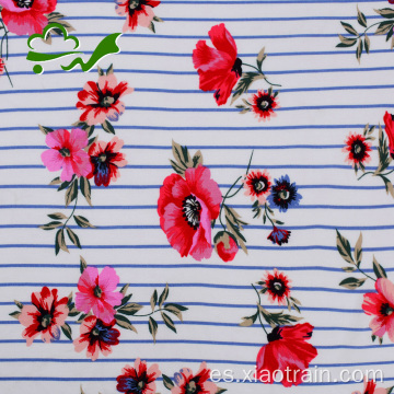 30s impreso tejido patrón floral tela Rayon para vestido